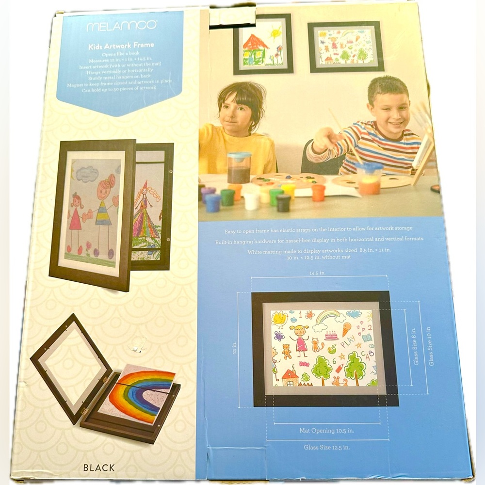 NEW NWT MELANNCO 12x14 Art Frame Changeable Front Loading Painting Drawing Photo - Picture 4 of 8